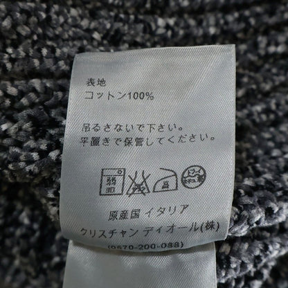 Dior Homme Ribbed Crew Neck Pullover Long Sleeve Knit Sweater Gray