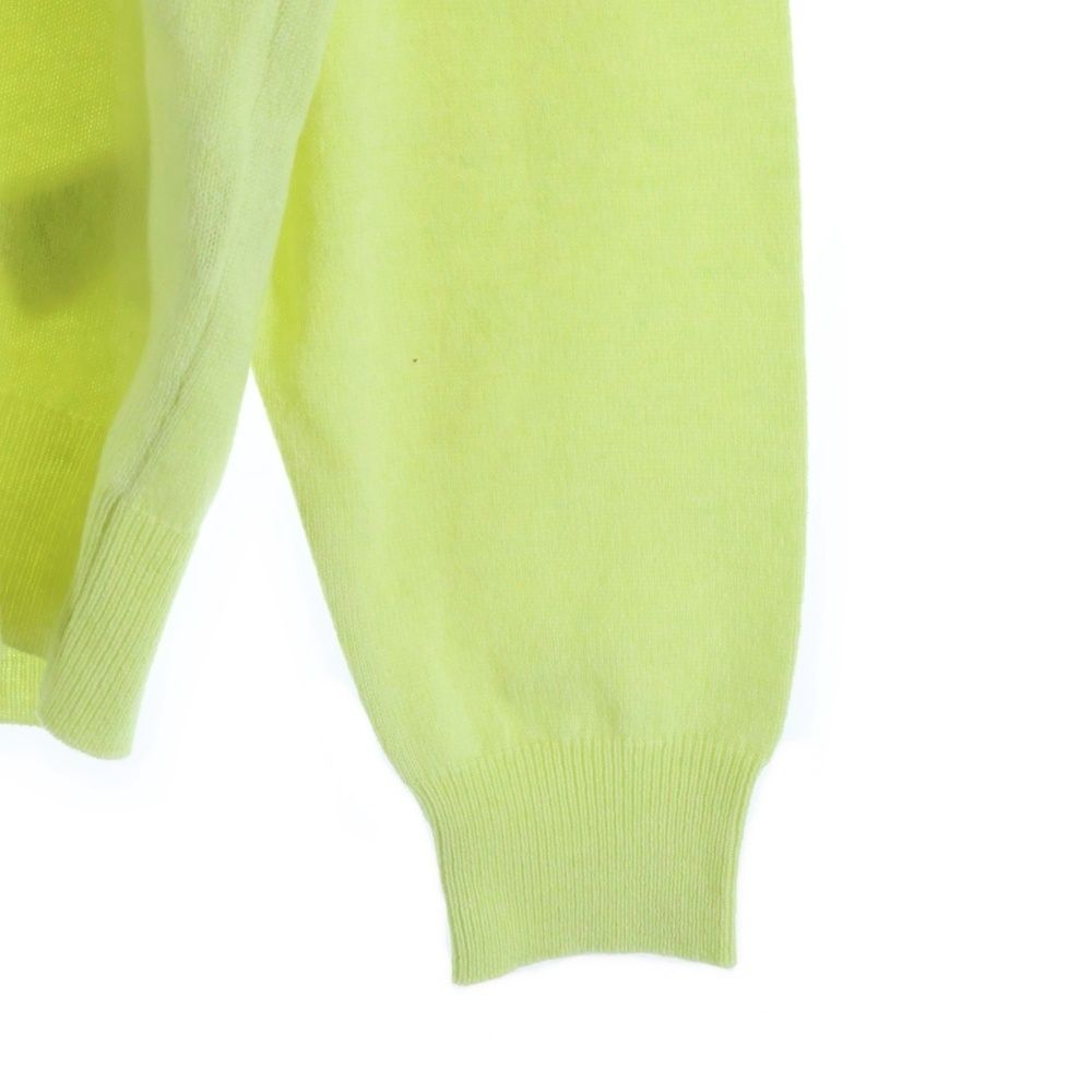 Hermes Leather Cord Embroidery Crew Neck Pullover Long Sleeve Knit Sweater