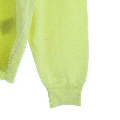 Hermes Leather Cord Embroidery Crew Neck Pullover Long Sleeve Knit Sweater