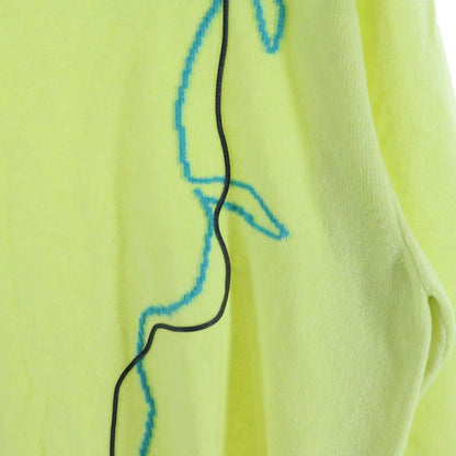 Hermes Leather Cord Embroidery Crew Neck Pullover Long Sleeve Knit Sweater