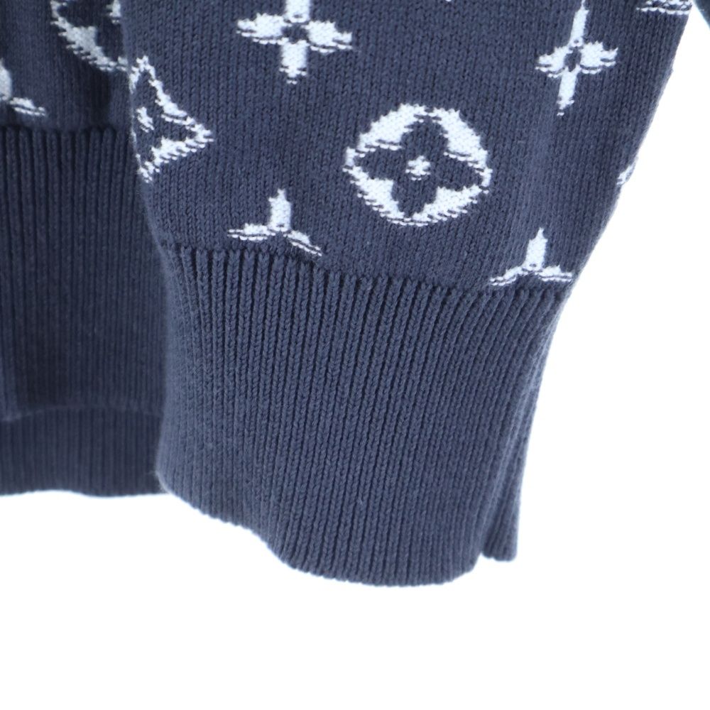 Louis Vuitton 24ss Monogram Gradient Knit Parka Gray Rm241q Uso