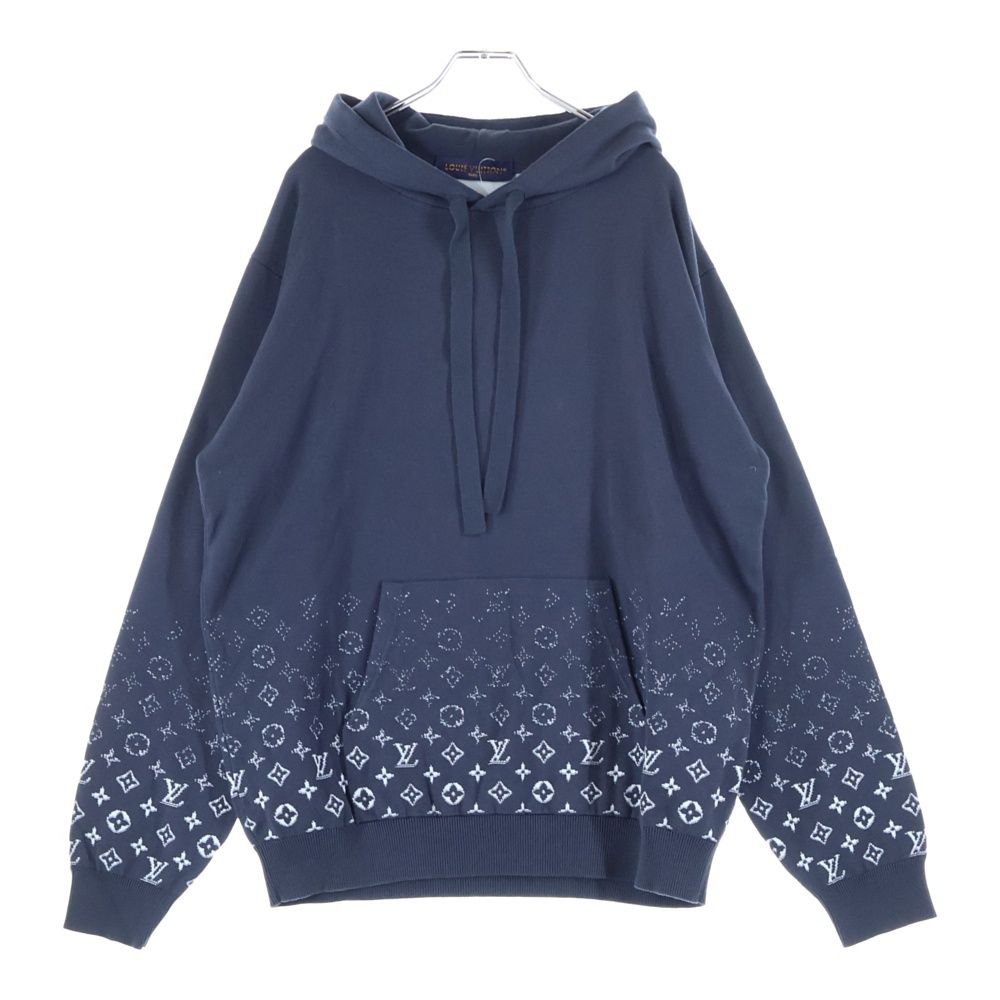 Louis Vuitton 24ss Monogram Gradient Knit Parka Gray Rm241q Uso