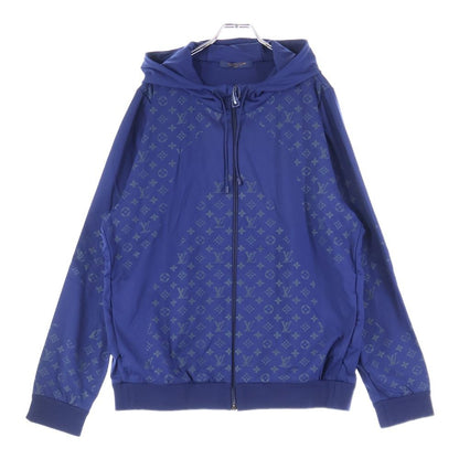 Louis Vuitton 24ss Monogram Nylon Stretch Parka Jacket Blue Rm241mq Ynf Hqy 46w