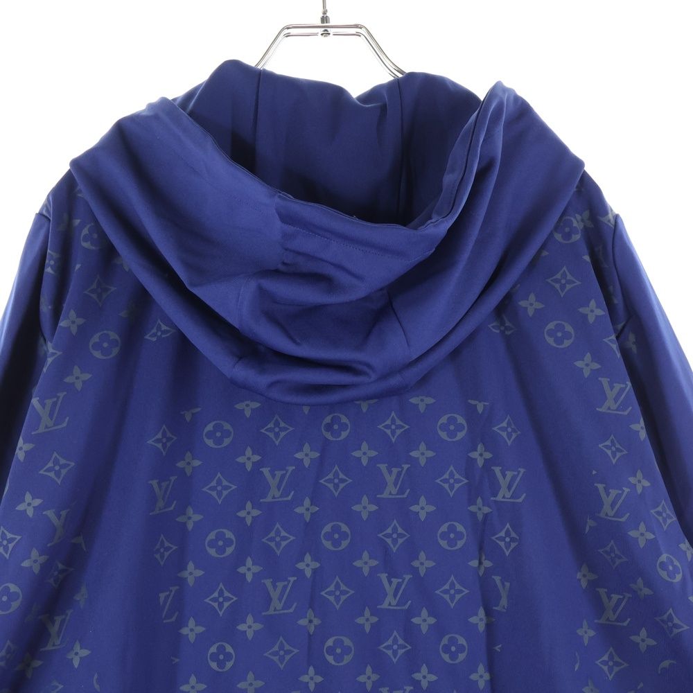 Louis Vuitton 24ss Monogram Nylon Stretch Parka Jacket Blue Rm241mq Ynf Hqy 46w
