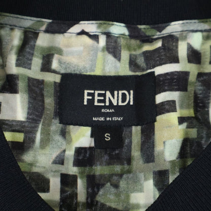 Fendi Zucca Pattern Crew Neck T-Shirt Green Fy1021 Ablk