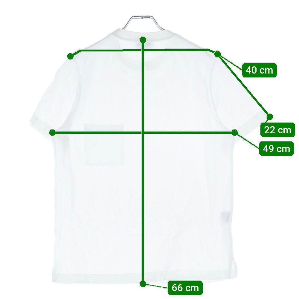 Hermes H Logo Embroidery Cotton Crew Neck Cut and Sew Short Sleeve Pocket