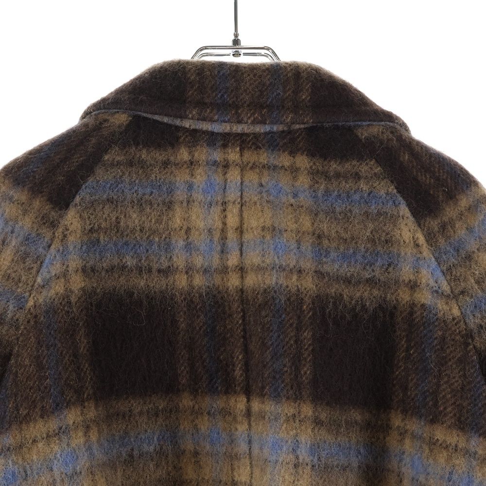 Gucci Raglan Check Class Ical Wool Coat Brown 664710 Zag90