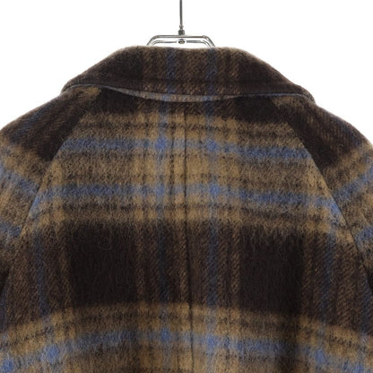 Gucci Raglan Check Class Ical Wool Coat Brown 664710 Zag90