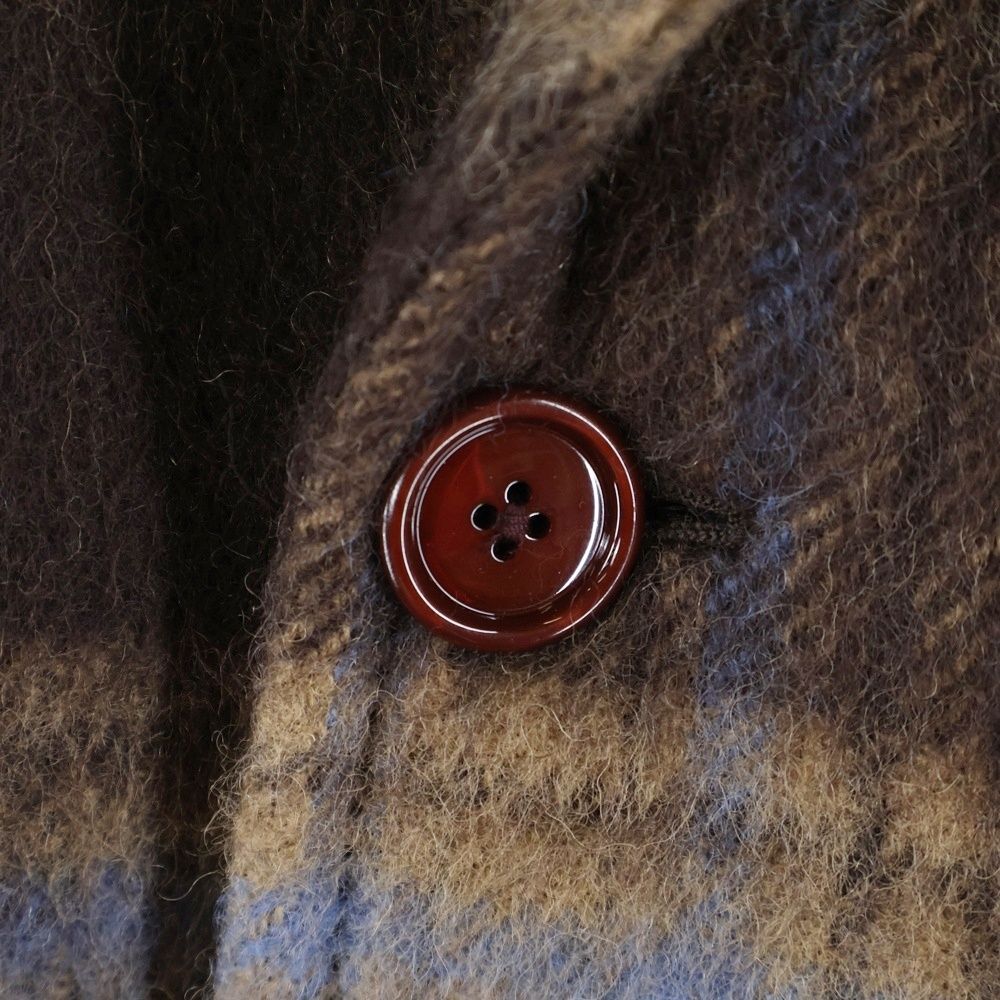 Gucci Raglan Check Class Ical Wool Coat Brown 664710 Zag90