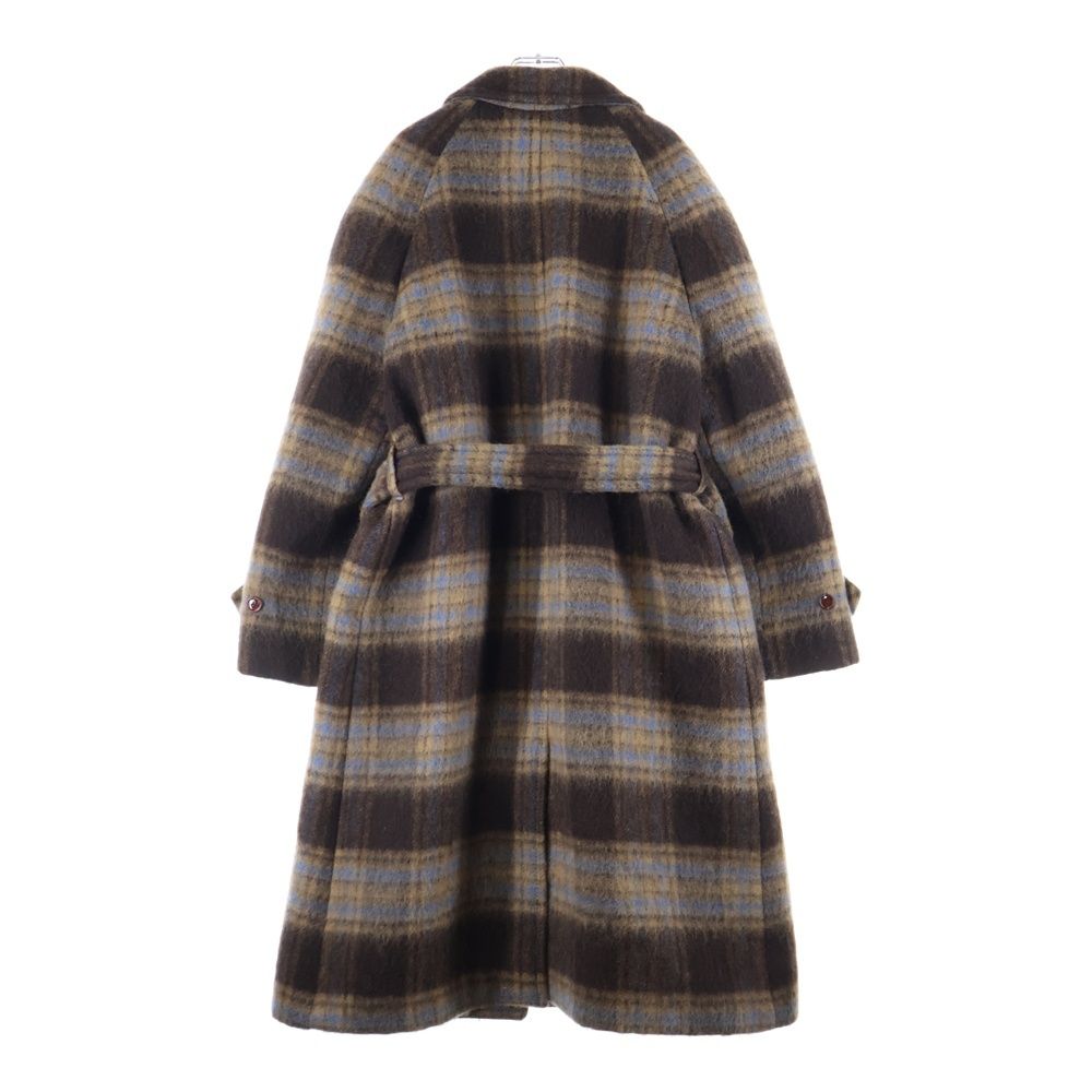 Gucci Raglan Check Class Ical Wool Coat Brown 664710 Zag90
