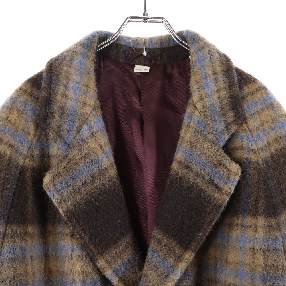 Gucci Raglan Check Class Ical Wool Coat Brown 664710 Zag90