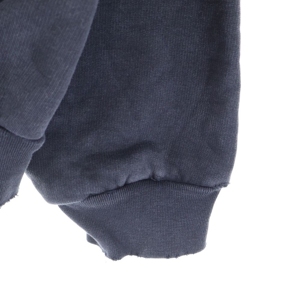 Balenciaga Painted Zip-Up Hoodie Distressed Back Paint Zip-Up Hoodie Sweatshirt