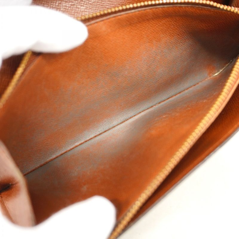 Louis Vuitton Long Wallet Monogram Pochette Porte Monet Cles Di M61723 Brown