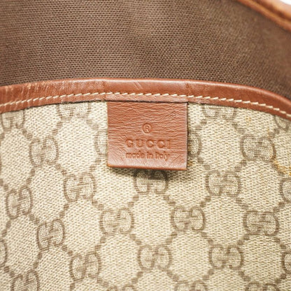Gucci Tote Bag GG Supreme Sherry Line 211134 PVC Brown Chien Pan Gold Hardware