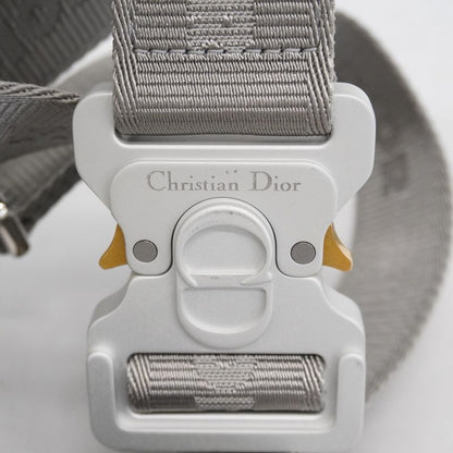 Christian Dior Shoulder Bag Lingotto PVC Leather Gray Silver Hardware Women