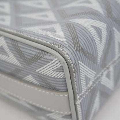 Christian Dior Shoulder Bag Lingotto PVC Leather Gray Silver Hardware Women