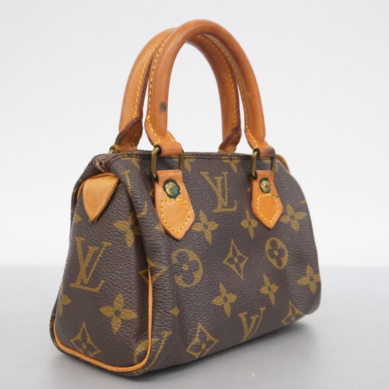 Louis Vuitton Handbag Monogram Mini Speedy M41534 Brown 2way Bag Ladies