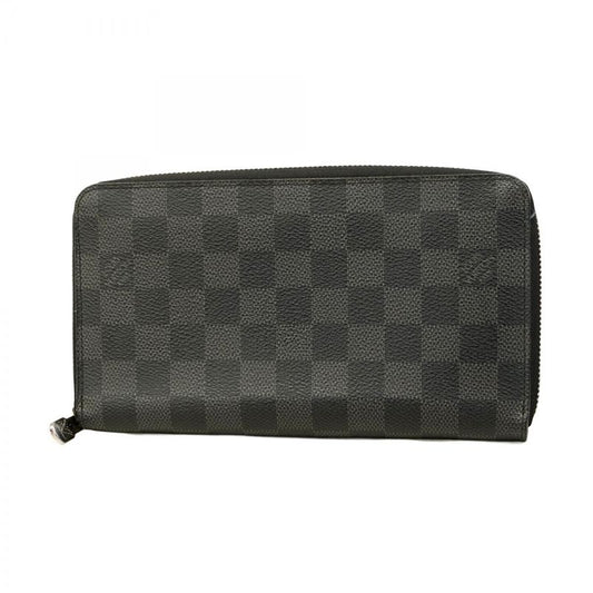 Louis Vuitton Long Wallet Damier Graphite Zippy Organizer NM N60111 Black Gray