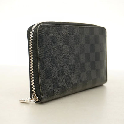 Louis Vuitton Long Wallet Damier Graphite Zippy Organizer NM N60111 Black Gray
