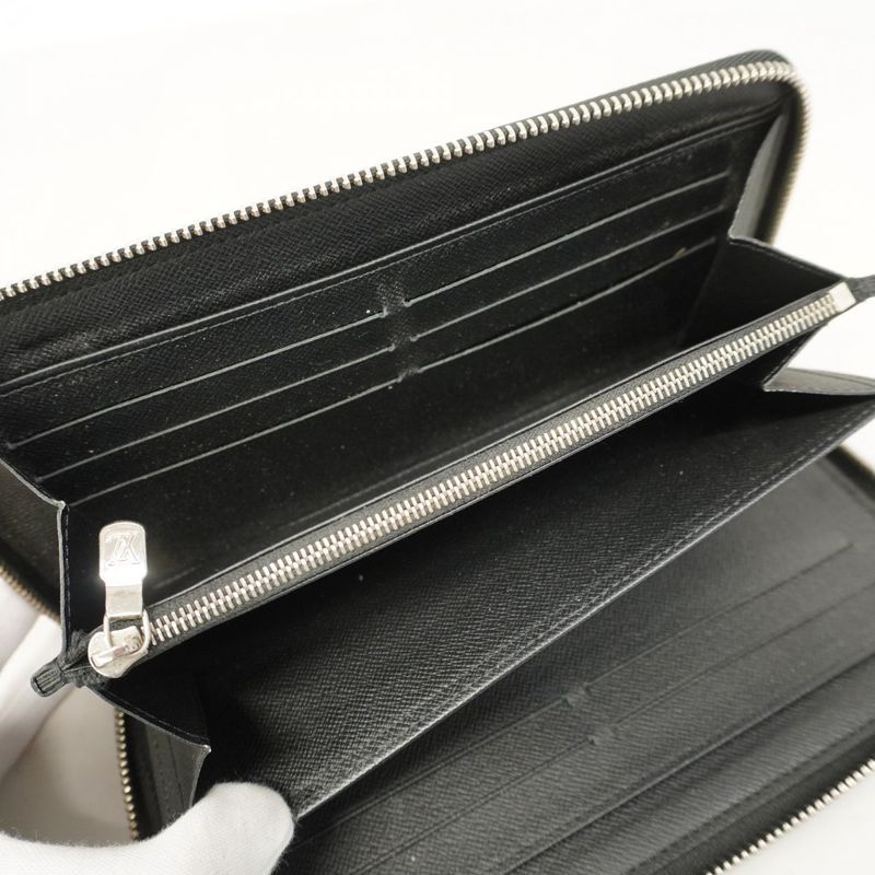 Louis Vuitton Long Wallet Damier Graphite Zippy Organizer NM N60111 Black Gray