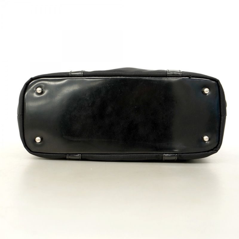 Gucci Handbag Bamboo 000 1998 0508 Nylon Black Silver Hardware Women