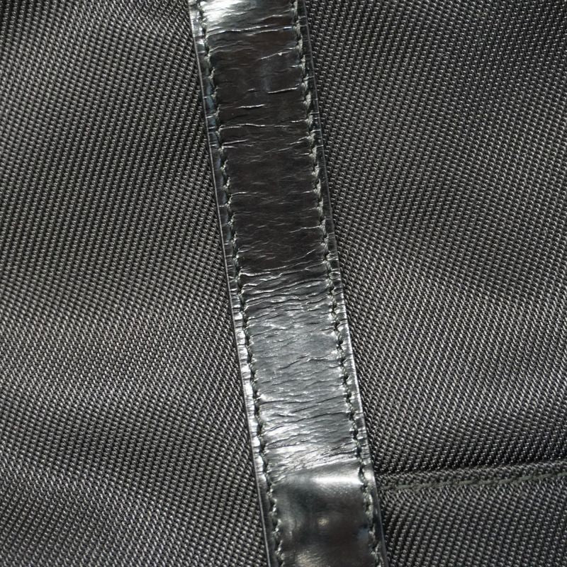 Gucci Handbag Bamboo 000 1998 0508 Nylon Black Silver Hardware Women