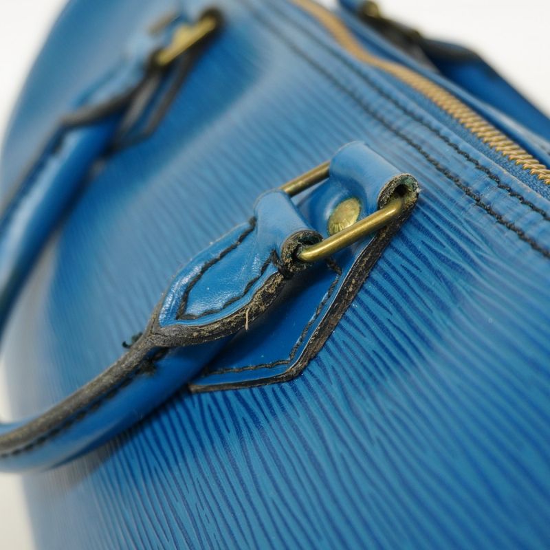 Louis Vuitton Epi Speedy 35 M42995 Handbag Toledo Blue Women's