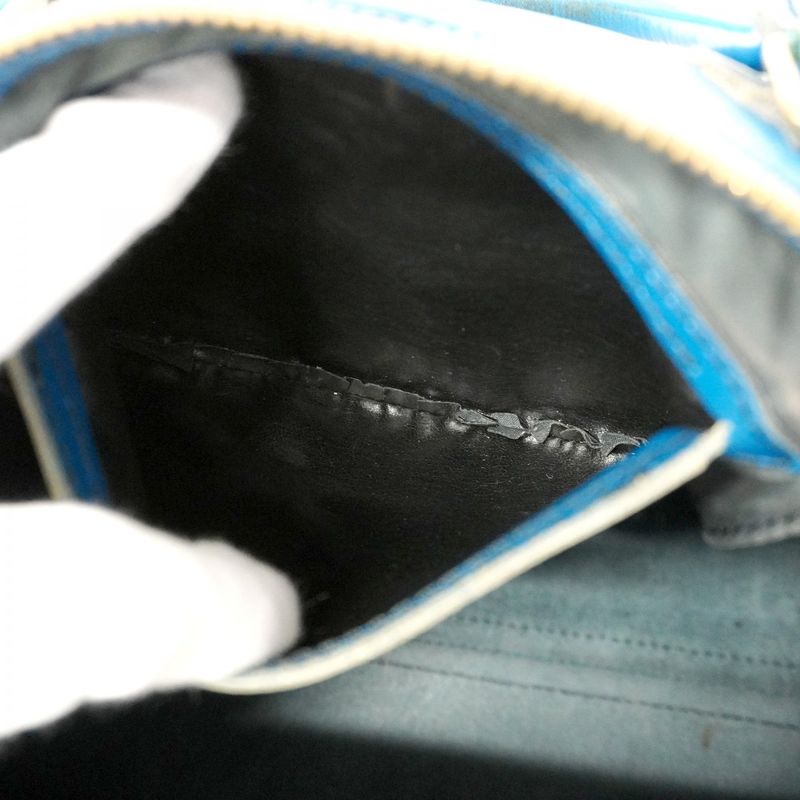 Louis Vuitton Epi Speedy 35 M42995 Handbag Toledo Blue Women's