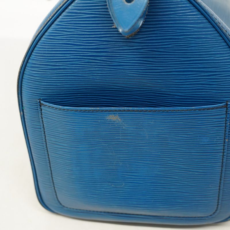 Louis Vuitton Epi Speedy 35 M42995 Handbag Toledo Blue Women's