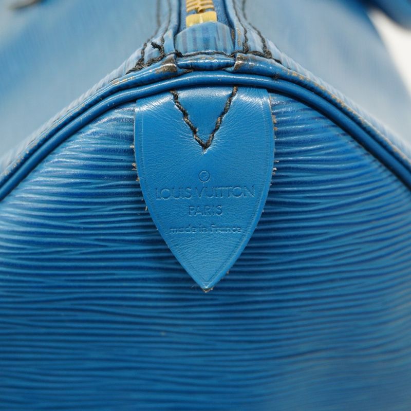 Louis Vuitton Epi Speedy 35 M42995 Handbag Toledo Blue Women's