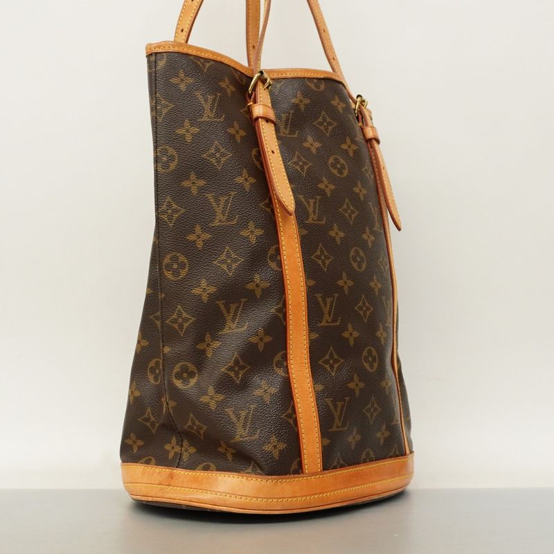 Louis Vuitton Tote Bag Monogram Bucket GM M42236 Brown Ladies