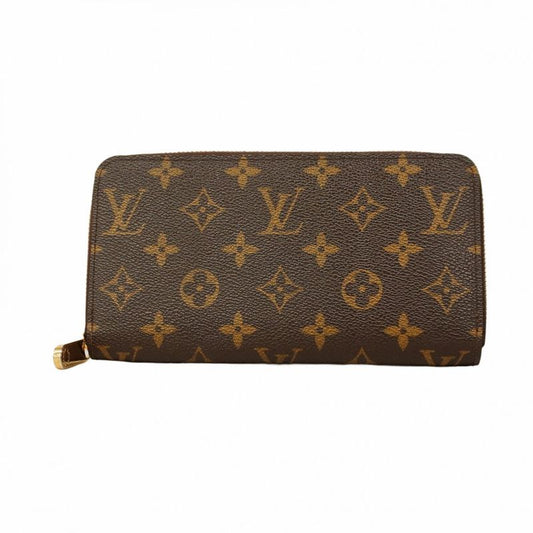Louis Vuitton Long Wallet Monogram Zippy Wallet M60017 Brown Men Women Unisex