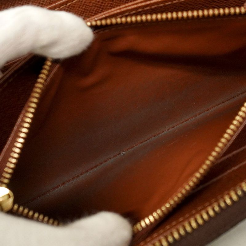 Louis Vuitton Long Wallet Monogram Zippy Wallet M60017 Brown Men Women Unisex