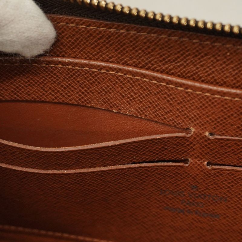 Louis Vuitton Long Wallet Monogram Zippy Wallet M60017 Brown Men Women Unisex