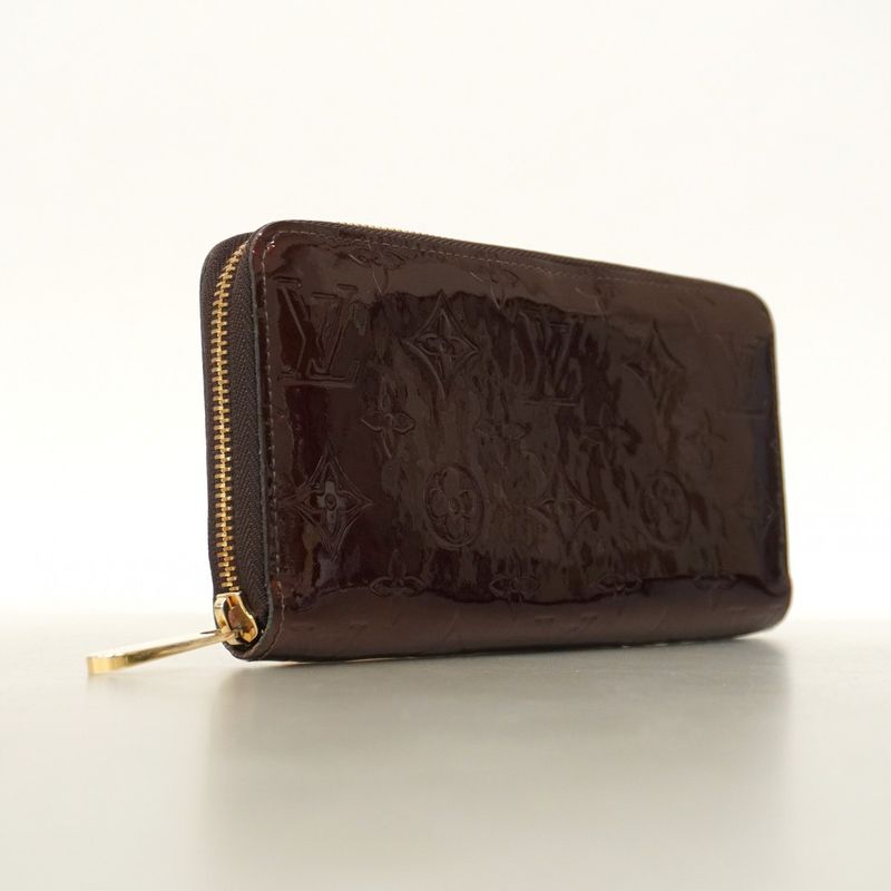 Louis Vuitton Vernis Zippy Wallet M91536 Rouge For Women