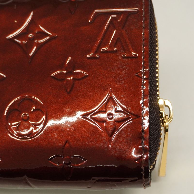Louis Vuitton Vernis Zippy Wallet M91536 Rouge For Women