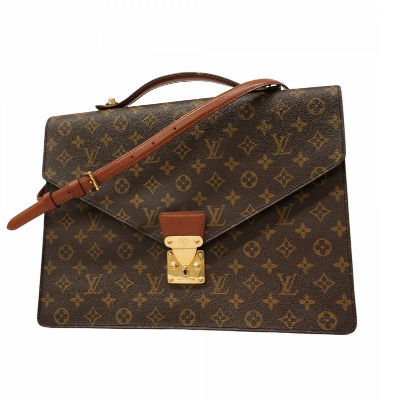 Louis Vuitton Business Bag Monogram Porte Documents Bandouliere M53338 Brown