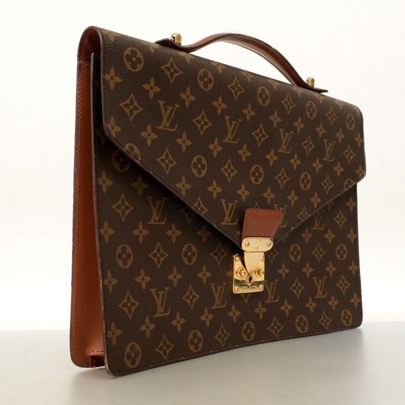 Louis Vuitton Business Bag Monogram Porte Documents Bandouliere M53338 Brown