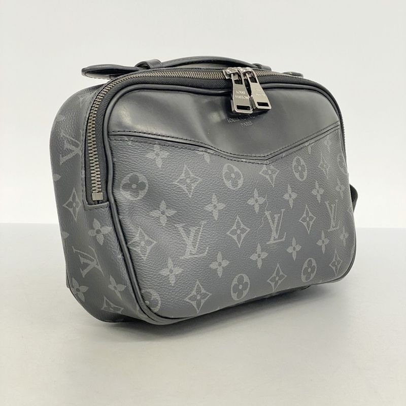 Louis Vuitton Body Bag Monogram Eclipse Bum Bag M42906 Black Men's