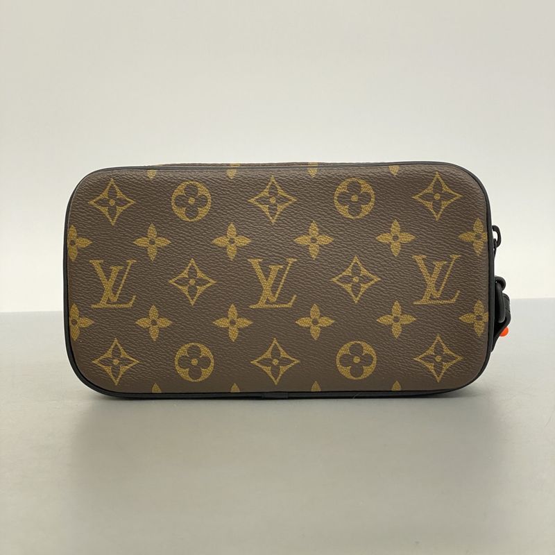 Louis Vuitton Monogram Solaray Pochette Volga M44482 Brown Men's Clutch Bag