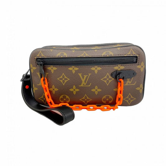 Louis Vuitton Monogram Solaray Pochette Volga M44482 Brown Men's Clutch Bag