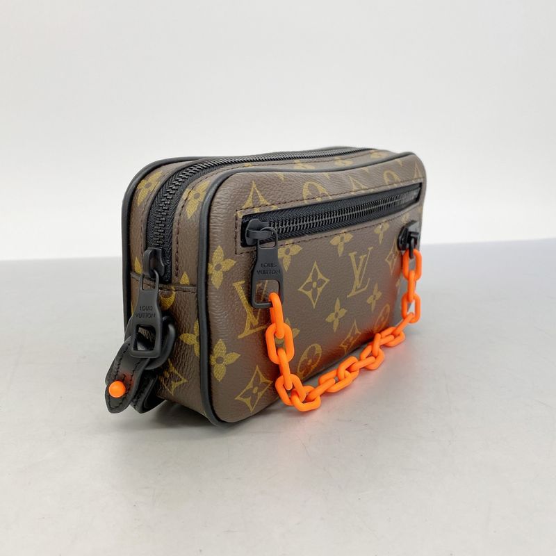 Louis Vuitton Monogram Solaray Pochette Volga M44482 Brown Men's Clutch Bag