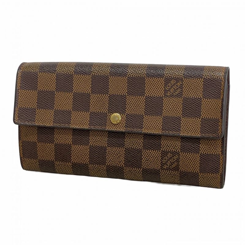 Louis Vuitton Long Wallet Damier Pochette Portmonnais Cles Di N61724 Ebène