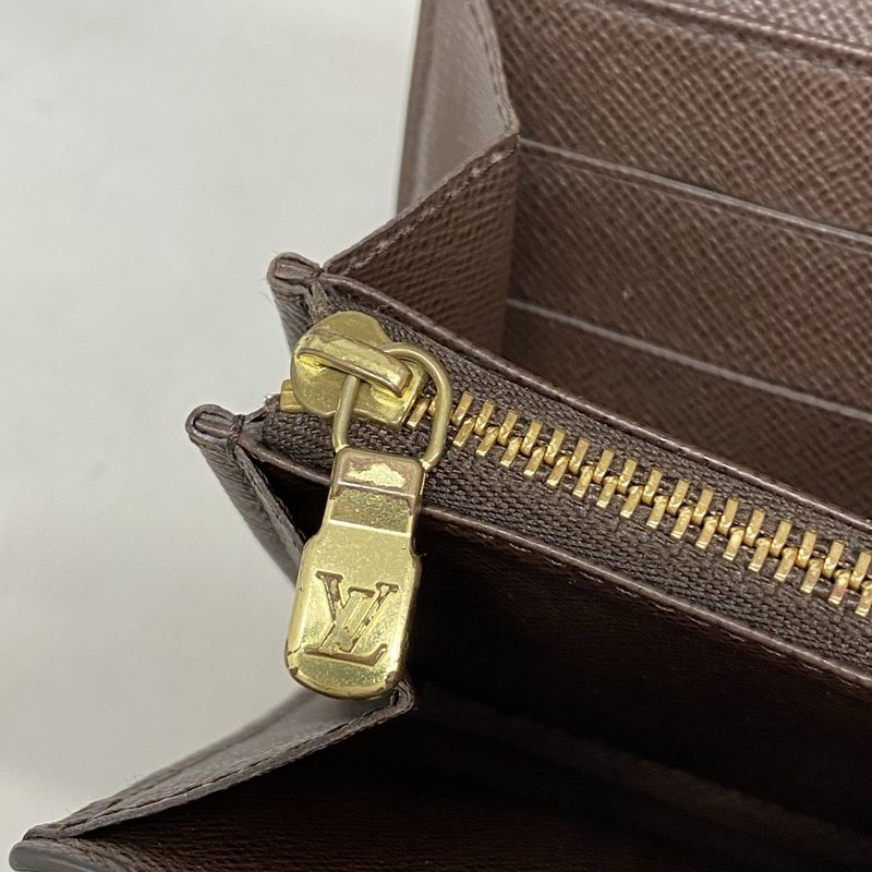 Louis Vuitton Long Wallet Damier Pochette Portmonnais Cles Di N61724 Ebène