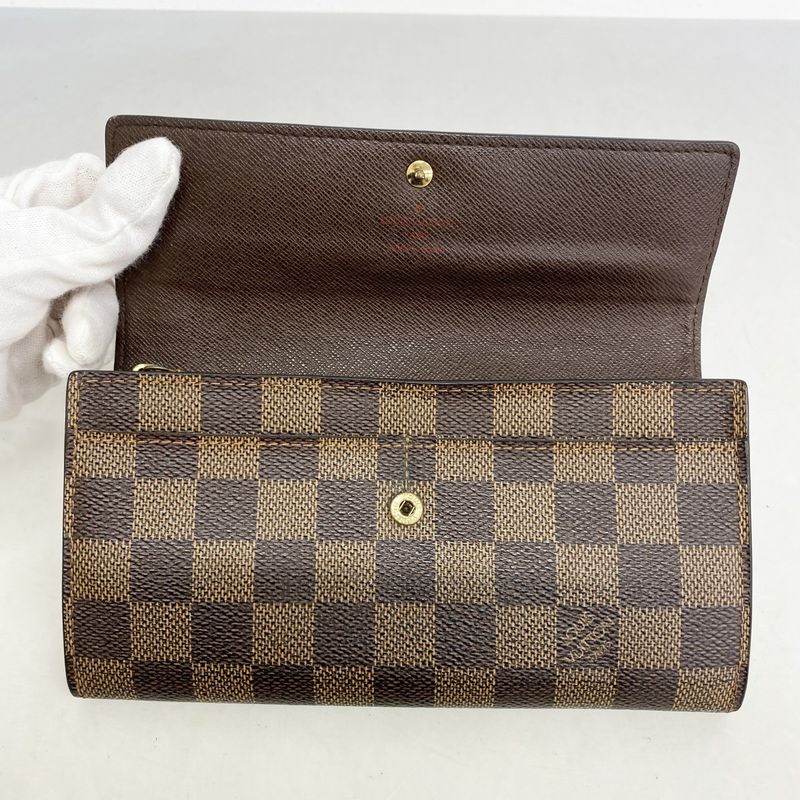 Louis Vuitton Long Wallet Damier Pochette Portmonnais Cles Di N61724 Ebène