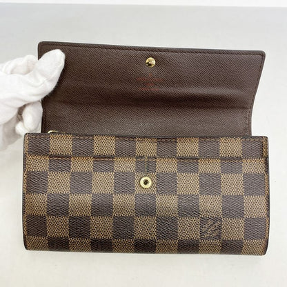 Louis Vuitton Long Wallet Damier Pochette Portmonnais Cles Di N61724 Ebène