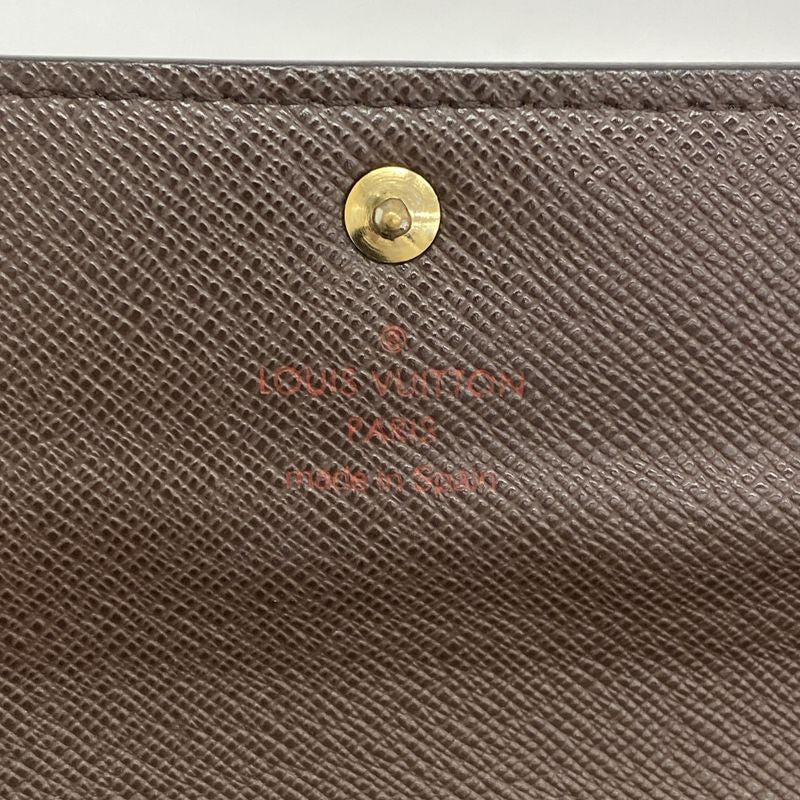 Louis Vuitton Long Wallet Damier Pochette Portmonnais Cles Di N61724 Ebène