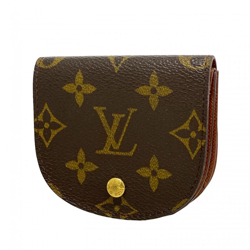 Louis Vuitton Coin Case Monogram Porte Moneguse M61970 Brown Men Women Unisex