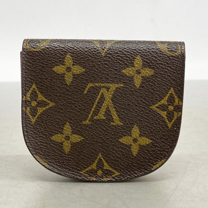 Louis Vuitton Coin Case Monogram Porte Moneguse M61970 Brown Men Women Unisex