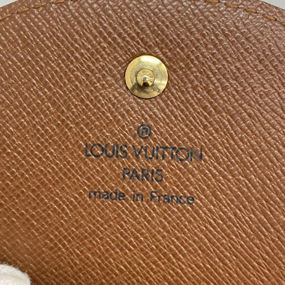 Louis Vuitton Coin Case Monogram Porte Moneguse M61970 Brown Men Women Unisex